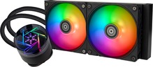 Veejahuti protsessorile Silverstone NovaPeak 240 ARGB, must, 240 mm