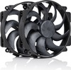 Ventilaatorite komplekt Noctua NF-A14x25r G2 PWM Sx2-PP chromax.black, 140 mm, must, 2 tk