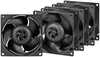 Korpuse ventilaator Arctic S8038-7K, 80 mm, 7000 rpm, 4 tk, must