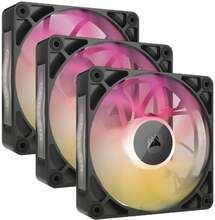 Ventilaatorite komplekt Corsair iCUE LINK RX120 MAX RGB, 120 mm, 3 tk