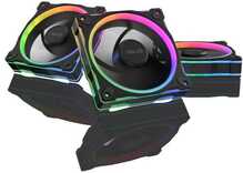 Ventilaatori komplekt ASUS Prime MR120 ARGB, must, 3 tk, 120 mm