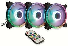 Ventilaatorite komplekt Inter-Tech Argus RS-07 RGB Set, 120 x 120 x 25 mm, 3 tk