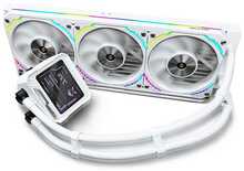 Veejahuti protsessorile Valkyrie V360 LCD VK-AIOV360W, valge, 120 mm