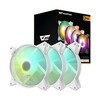 Ventilaatorite komplekt Darkflash C6 ARGB 3in1, 120 x 120 mm, valge