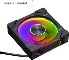 Ventilaator Phanteks D30 PWM D-RGB, 120 mm, must