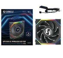 Ventilaator Lian Li UNI FAN SL Wireless LCD, 120 mm, must