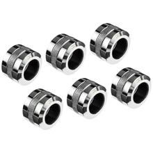 Ühendus Alphacool Eiszapfen Pro, 16 mm, G1/4, 6 tk, kroomitud