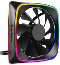 Korpuse ventilaator Sharkoon Shark Lights RGB, 120 mm, must