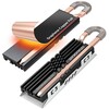 Jahuti SSD GRAUGEAR Heatpipe Cooler M.2 NVMe 2280, grafiit/vask