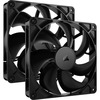 Arvutikorpuse ventilaator Corsair RS140, 140 mm, must, 2 tk