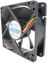 Korpuse ventilaator Chieftec AF-1225S, 120 x 120 x 25 mm, must