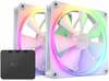 Korpuse ventilaator NZXT F140 RGB 2-Pack, 140 mm, valge