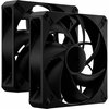Korpuse ventilaatori komplekt Corsair RS140 Max PWM, 2 tk, 140 mm, must