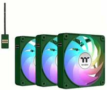 Ventilaator Thermaltake CT140 EX Reverse ARGB, 140 mm, roheline, 3 tk