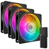 Ventilaatorite komplekt Cooler Master Mobius 120P ARGB, must, 3 tk
