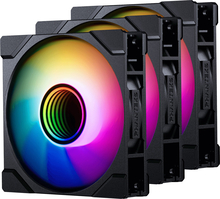 Korpuse ventilaator Phanteks M25 Gen2 PWM D-RGB Reverse Blade, 3 tk, 120 mm, must