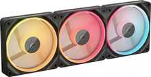 Ventilaator Corsair iCUE LINK LX120-R RGB, 120 mm, 3 tk, must