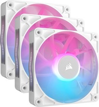 Ventilaatorite komplekt Corsair iCUE LINK RX120 RGB, 3 tk, 120 mm, valge