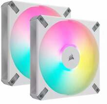 Korpuse ventilaator Corsair iCUE AF140 RGB Elite, 140 mm, valge