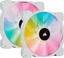 Ventilaator Corsair SP140 RGB Elite, 140 mm, valge, kahe ventilaatori komplekt