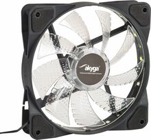 Korpuse ventilaator Akyga AW-12D-LED, 120 x 120 mm, must