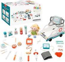 Puidust esmaabikomplekt Lean Toys, 22 tk