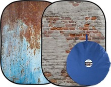 Fototaust Manfrotto Urban Collapsible, LB5713, 1,5 x 2,1 m, rusty metal / plaster wall
