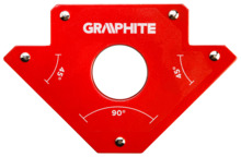 Keevitusmagnet Graphite 56H903, 122 x 190 x 25 mm, 34 kg, 45/90