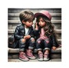 Teemantmosaiik Norimpex Diamond mosaic Girl and boy on the stairs