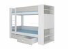 Narivoodi ADRK Furniture Garet, 90 x 200 cm, valge/hall, ilma madratsita