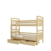Narivoodi ADRK Furniture Ada, voodipesukastiga, madratsiga, 90 x 200 cm, helepruun