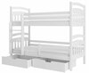 Narivoodi ADRK Furniture Ada, koos madratsiga, 90 x 200 cm, valge