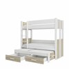 Narivoodi ADRK Furniture Artema, 80 x 180 cm, valge/pruun