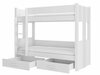 Narivoodi ADRK Furniture Arta, koos madratsiga, 90 x 200 cm, valge