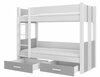 Narivoodi ADRK Furniture Arta, 90 x 200 cm, valge/hall