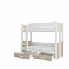 Narivoodi ADRK Furniture Arta, 80 x 180 cm, valge/pruun