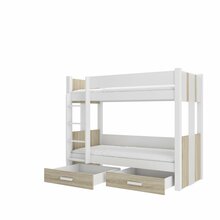 Narivoodi ADRK Furniture Arta, 80 x 180 cm, valge/pruun