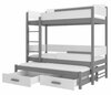 Narivoodi ADRK Furniture Queen, 90 x 200 cm, valge/hall