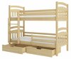 Narivoodi ADRK Furniture Ada, koos madratsiga, 80 x 180 cm, heledapruun
