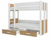 Narivoodi ADRK Furniture Arta, 90 x 200 cm, ilma madratsita, valge/pruun