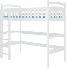Narivoodi ADRK Furniture Miago, 90 x 200 cm, ilma voodipesukastita, ilma madratsita, valge
