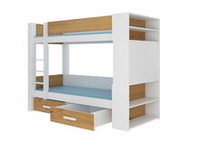 Narivoodi ADRK Furniture Garet, 80 x 180 cm, valge/pruun