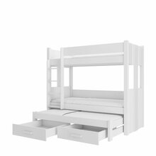 Narivoodi ADRK Furniture Artema, 80 x 180 cm, valge, ilma madratsita