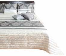 Voodikate Mariall NM44-T, 220 x 240 cm, grafiit/kreemjas