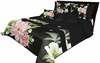 Voodikate Mariall NMR-008, 260 x 240 cm, must/roheline/roosa