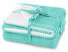 Pleed Amelia Home Shleepy, 220 x 240 cm, türkiis/valge