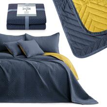 Voodikate Amelia Home Softa, 200 x 220 cm, grafiit-kollane