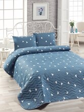 Voodikate Mijolnir Single Bedspread Set, 160 cm x 220 cm, sinine/valge