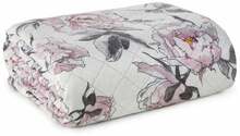 Voodikate Eurofirany D91/N/FLOWER/07, 200 x 220 cm, valge/roosa/hall