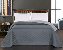 Voodikate DecoKing Axel, 170 x 210 cm, hall/tumehall